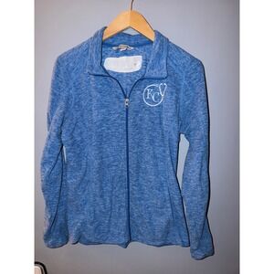 Port Authority Blue Heather Full Zip Jacket Graceland University Nursing KC M